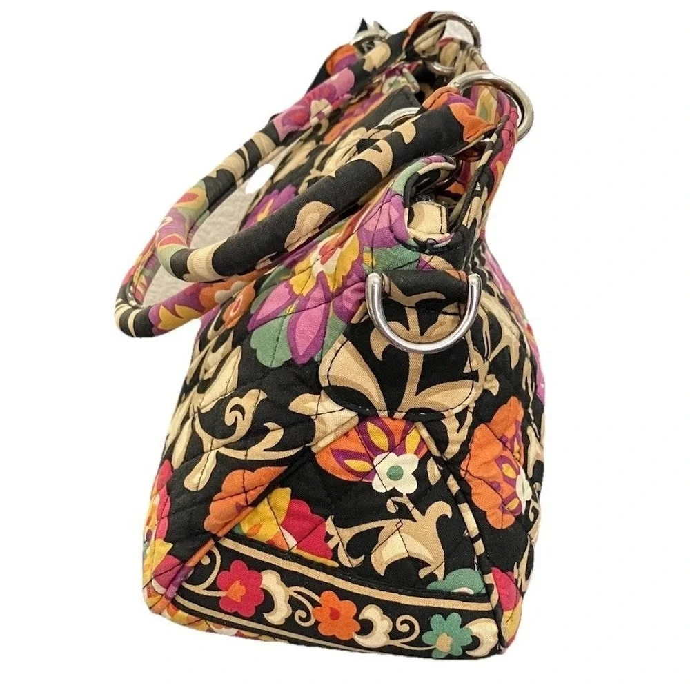 Vera Bradley Women's Retired Suzani Adjustable Bag Purse Purple Black